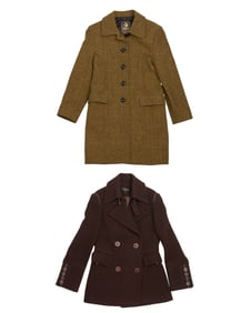 Two Vintage Designer Wool Coats