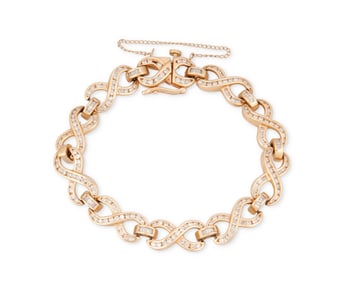 A Gold and Diamond Bracelet