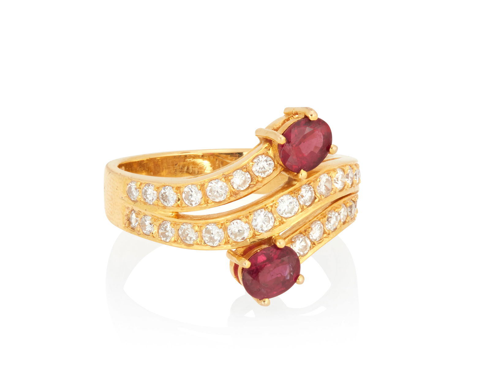 A 14K Gold, Ruby and Diamond Ring (1 of 2)