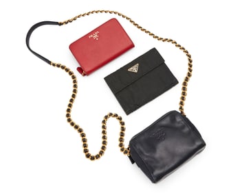 Prada: A Vintage Shoulder Bag and Wallets