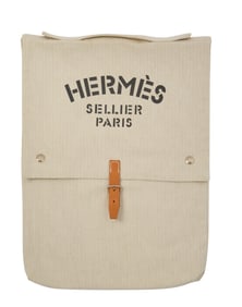 Hermes: A Sellier Paris Canvas Tote Bag