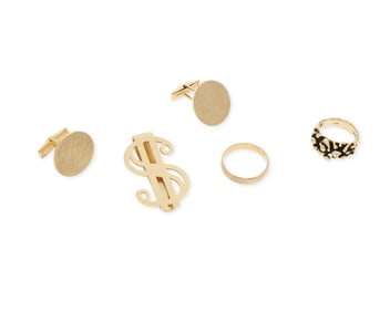 A Group of 14K Gold Items