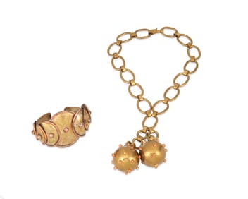 A Group of Mexican Mixed Metal Jewelry