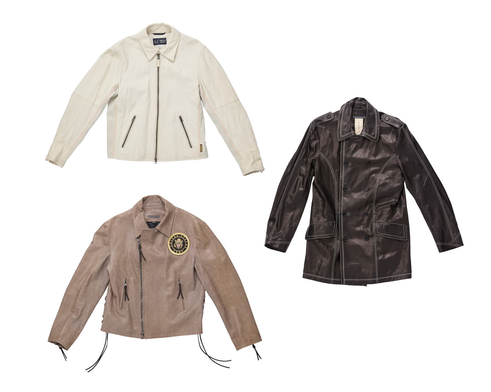 Giorgio Armani & John Varvatos: Three Vintage Leather Jackets (1 of 7)