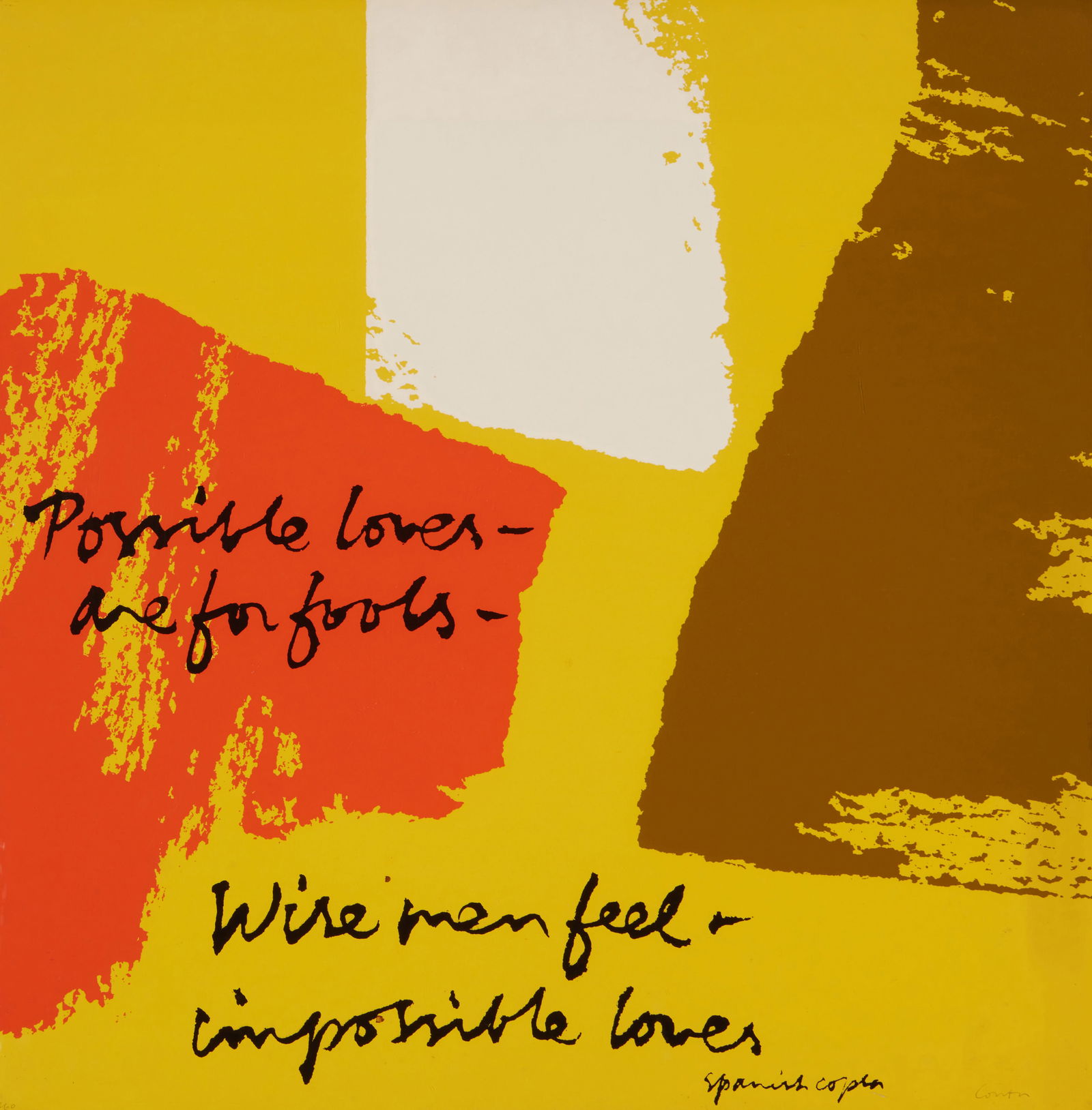 Corita (Sister Mary) Kent (1918-1986), "Impossible Loves," 1972 (1 of 6)
