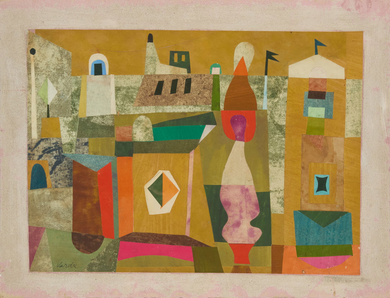 Jean Varda (1893-1971), Untitled (city scene), 1949 (1 of 6)