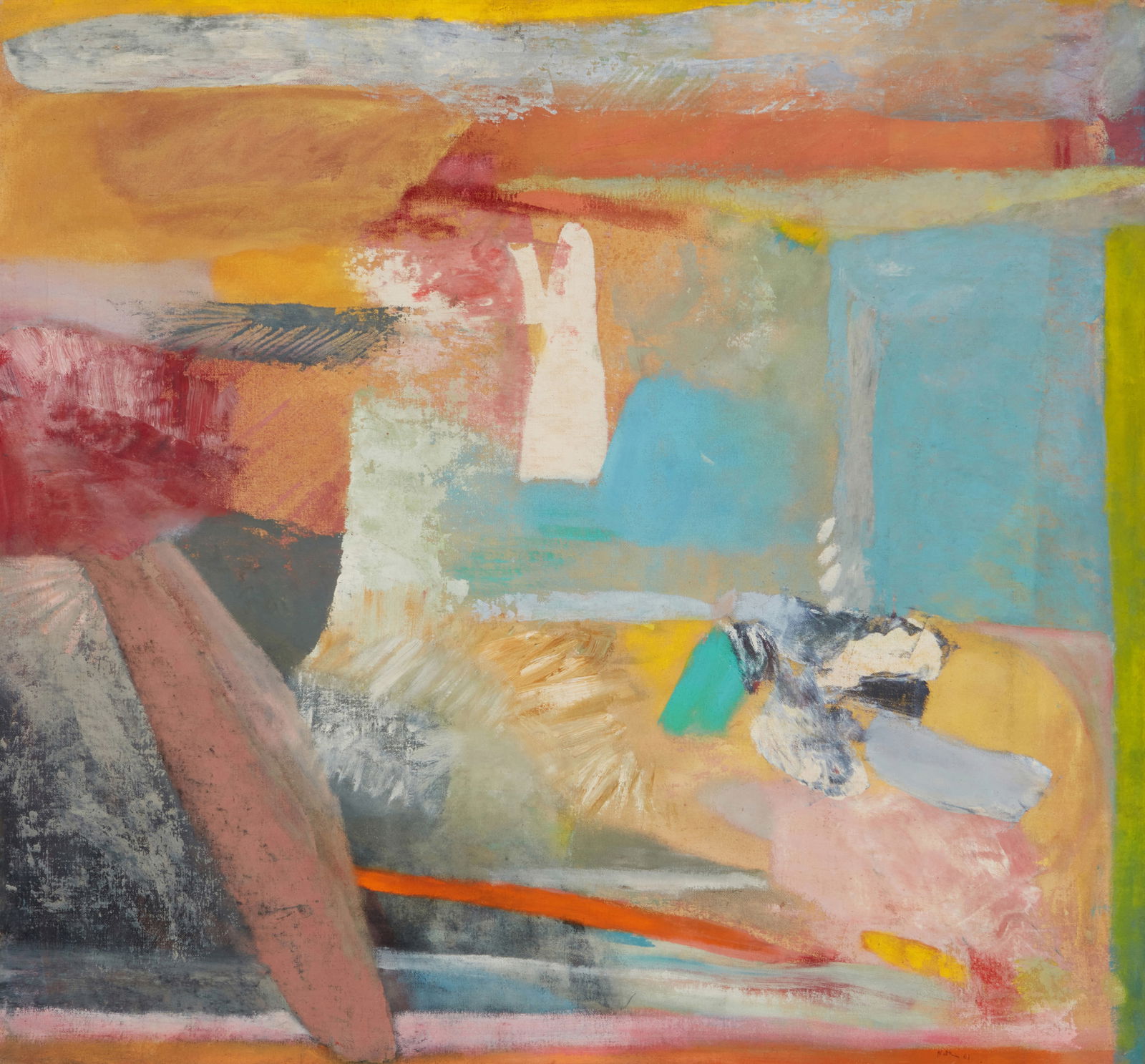 Robert Natkin (1930-2010), Untitled, 1961: Robert Natkin(1930-2010)Untitled, 1961Oil on canvasSigned and dated lower right: Natkin 6132" H x 34" W Provenance:Sullivan Goss: An American Gallery, Santa Barbara, CAOthe