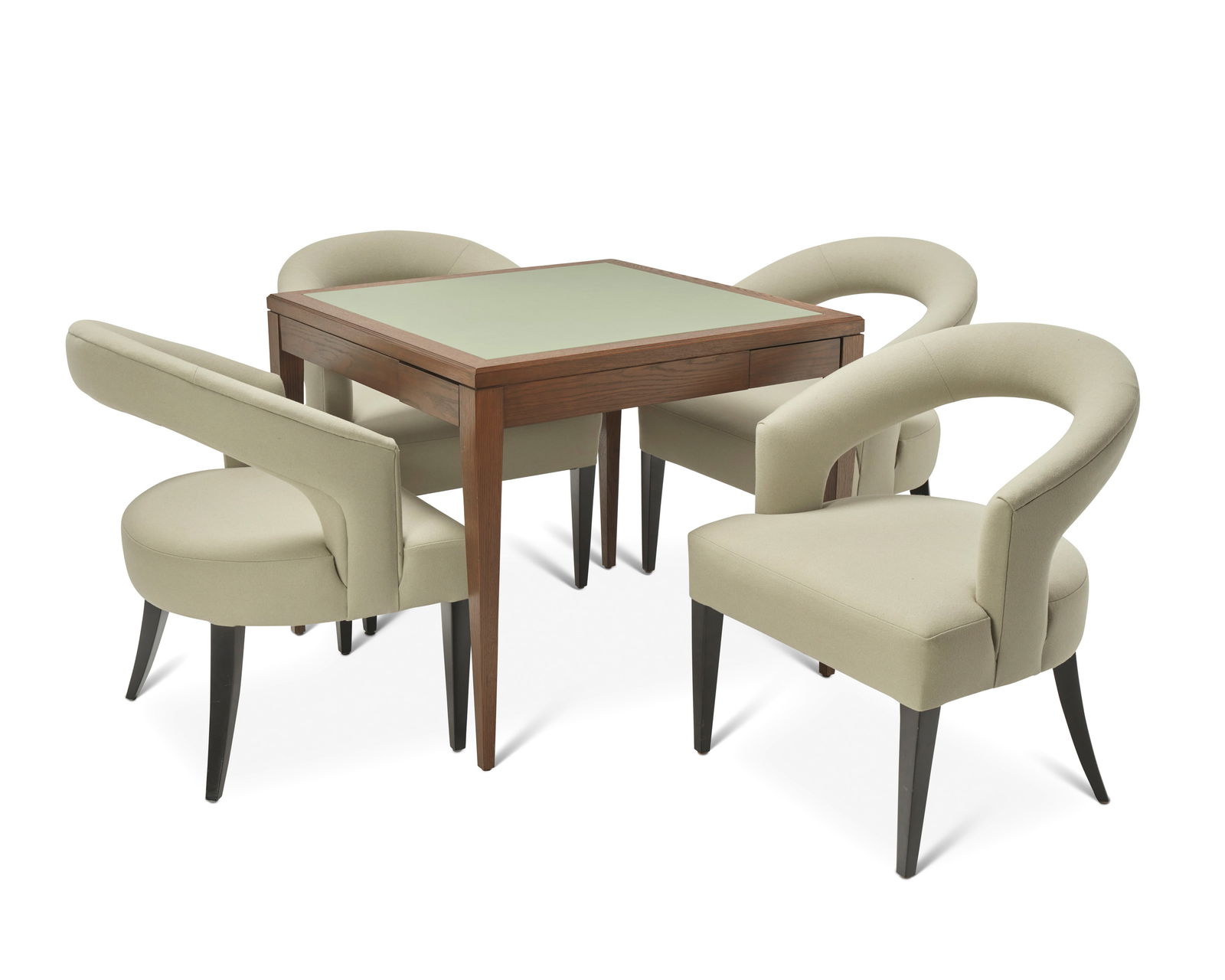 A Modern game table and four chairs (1 of 9)