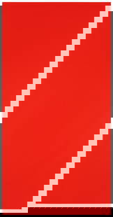 Henry Codax (20th century), Untitled, red: Henry Codax(20th century)Untitled, redAcrylic on canvasUnsigned84" H x 42" W