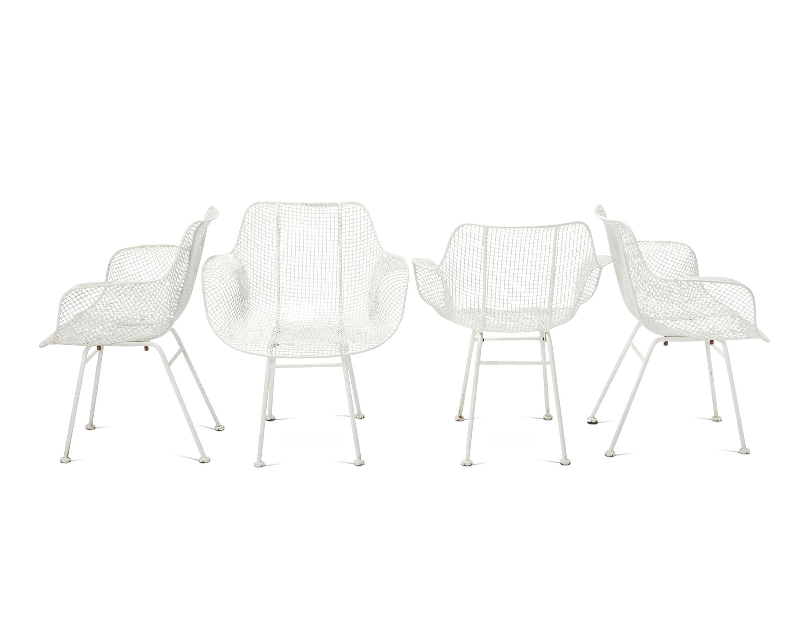 Russell Woodard (1910-1969), Four "Sculptura" patio armchairs, mid/late 20th century (1 of 7)