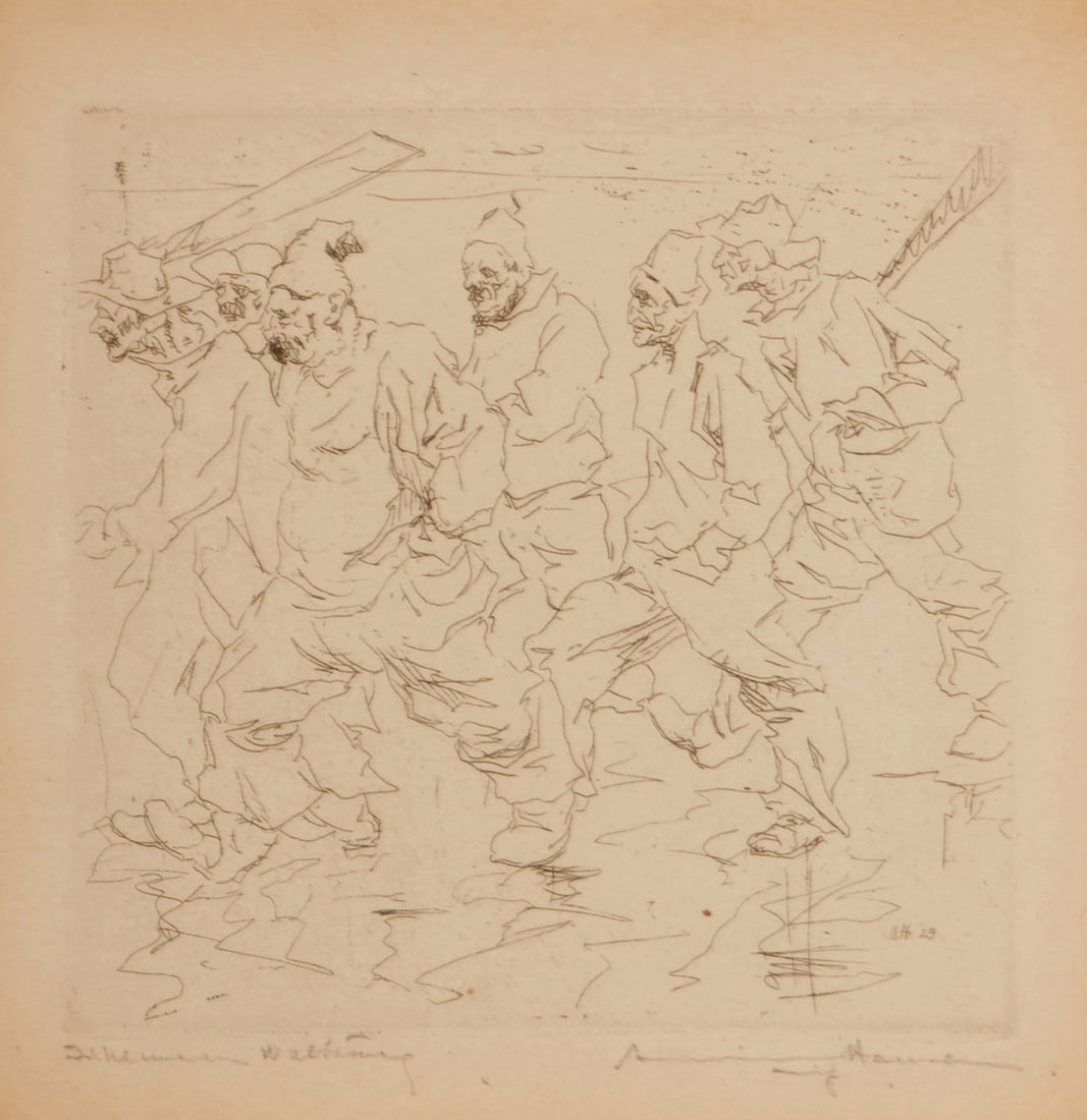 Armin Carl Hansen (1886-1957), "Fishermen Walking," 1925 (1 of 6)