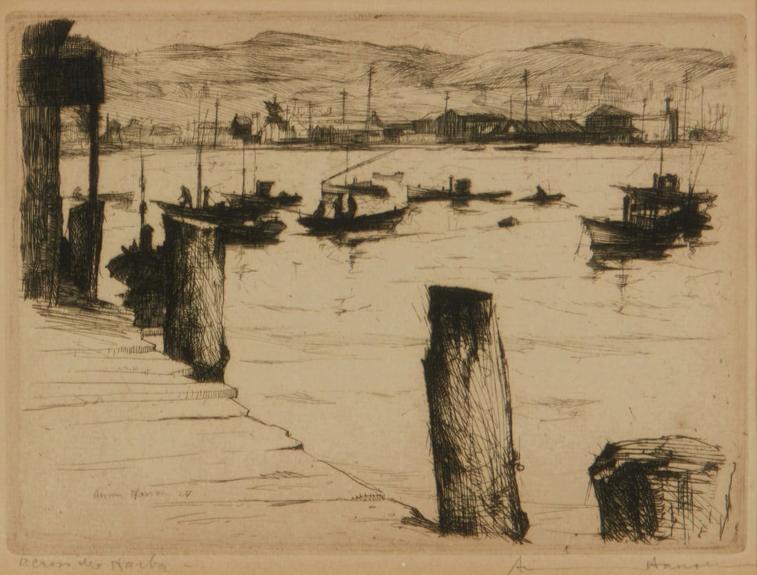 Armin Carl Hansen (1886-1957), "Across the Harbor," 1927 (1 of 7)