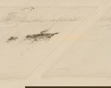 Armin Carl Hansen (1886-1957), "Morning," 1926: Armin Carl Hansen (1886-1957) "Morning," 1926 Etching on cream wove paper From the edition of unknown size Signed and titled in pencil in the lower margin: Armin Hansen; with the printed signature