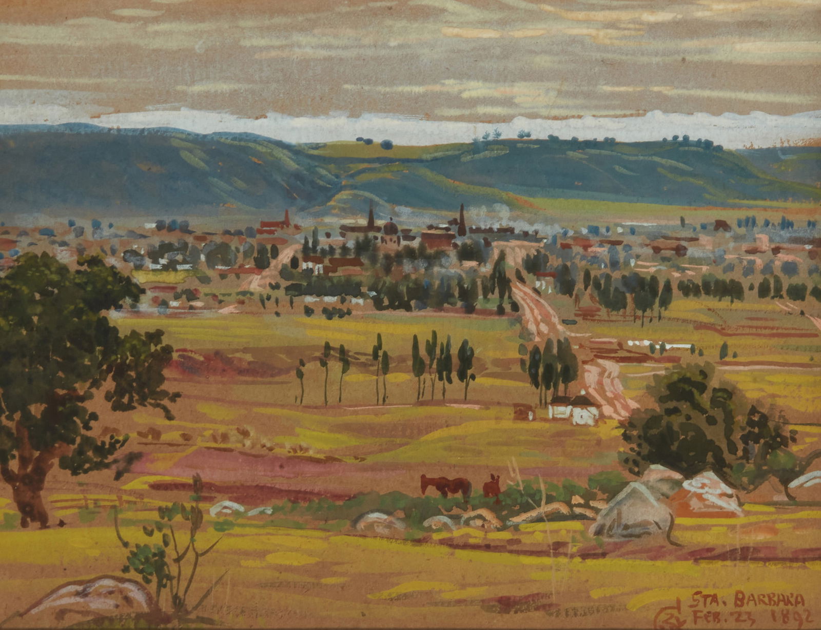 Charles Walter Stetson (1858-1911), View of Santa Barbara, 1892 (1 of 5)