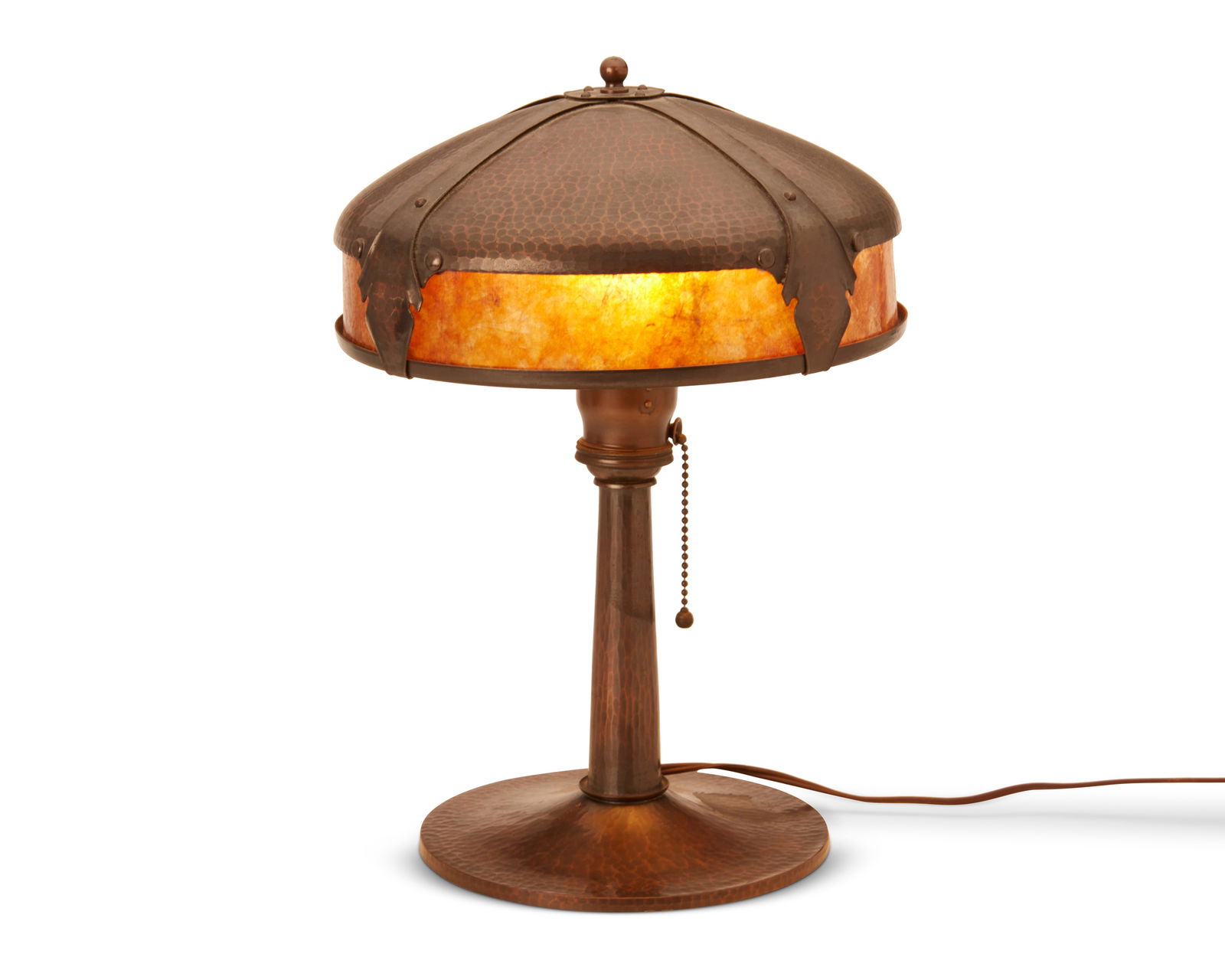 A Roycroft copper table lamp (1 of 5)