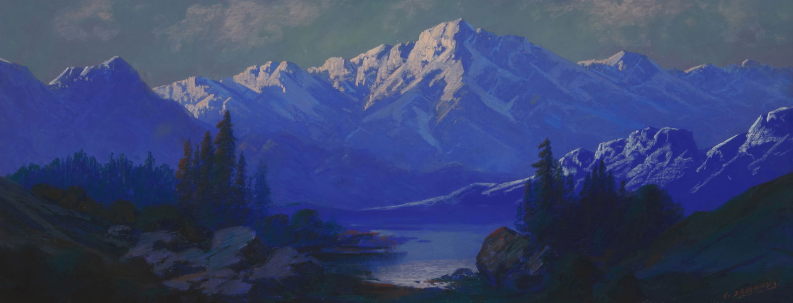 Carl Sammons (1883-1968), Mountain landscape (1 of 8)