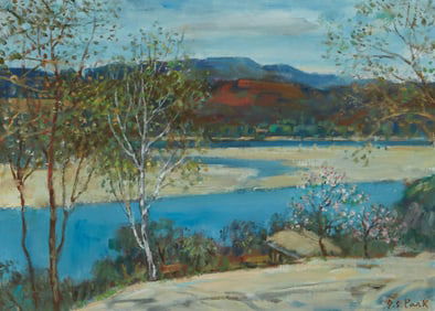 Young Sun Park (1910-1994), Winter Landscape