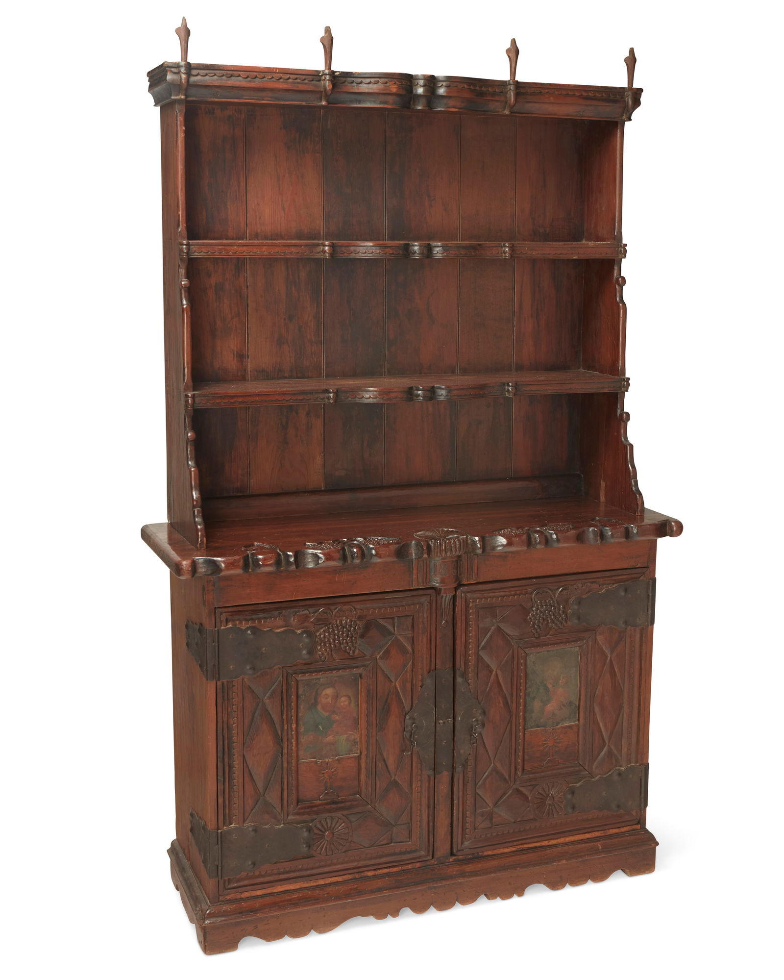 A Spanish Colonial redwood hutch (1 of 13)