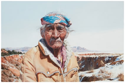 Ray Swanson (1937-2004), "Winter at Tsegi," 1992