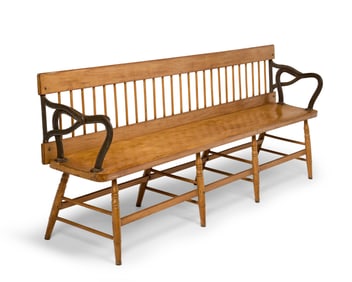 A Windsor railroad bench