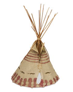 A Blackfoot model teepee