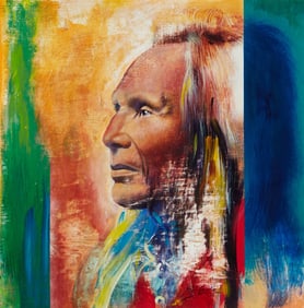 Rick Garcia (20th/21st century), Portrait of a Native man, 2005