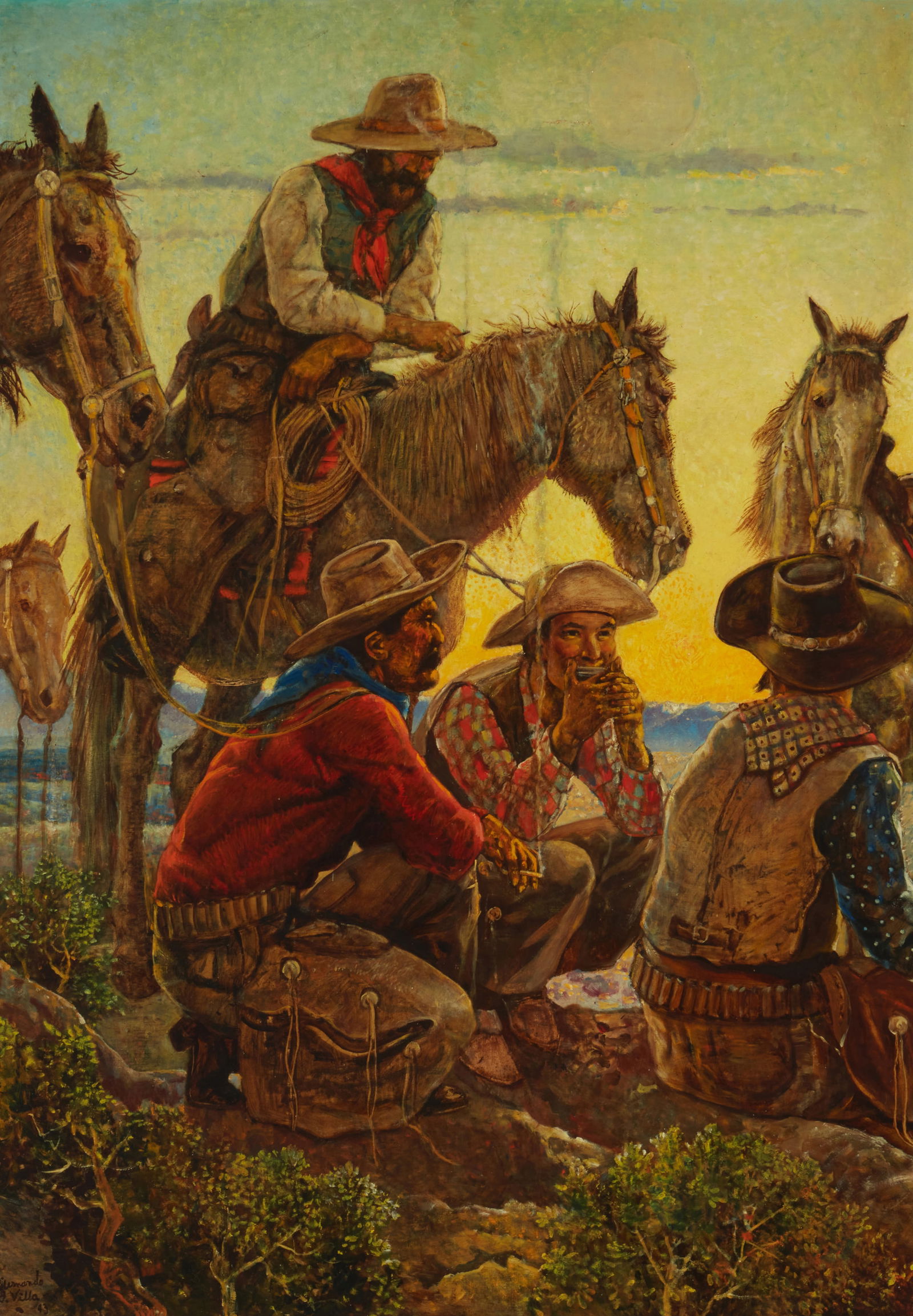 Hernando Gonzallo Villa (1881-1952), "Saddle Pals," 1943 (1 of 8)