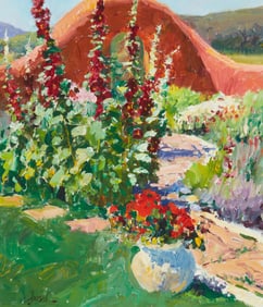 Walt Gonske (b. 1942), "Taos Garden Park," 1991