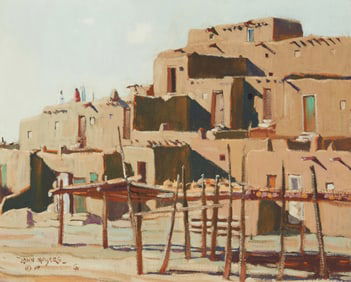 John Moyers (b. 1958), "Rooftop Meeting," 1999