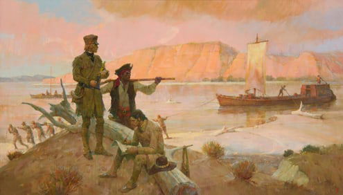 Kenneth Riley (1919-2015), "Lewis and Clark," 1985