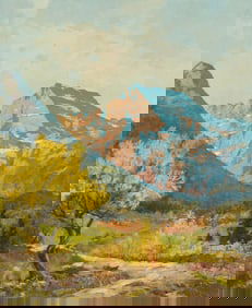 Alexander Dzigurski (1911-1995), "Many Glacier (East 6L), Montana"