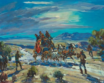 Marjorie Reed (1915-1996), "Hold up of the Benson Stage"
