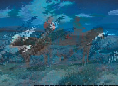 Antonio Di Donato (20th/21st century), Cowboys at dusk