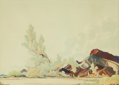 Albert Marshall (1891-1970), Smoke tree landscape