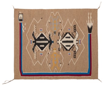 A Navajo Yei pictorial textile