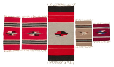 A group of Chimayo textiles
