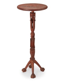 A Pacific Northwest Coast carved wood side table