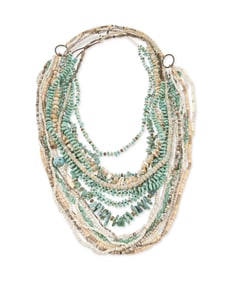 A group of Southwest turquoise and stone necklaces