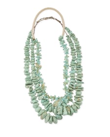 Three Southwest Pueblo turquoise necklaces