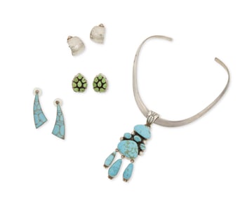 A group of Southwest-style jewelry