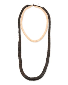 Two Southwest Pueblo heishi necklaces
