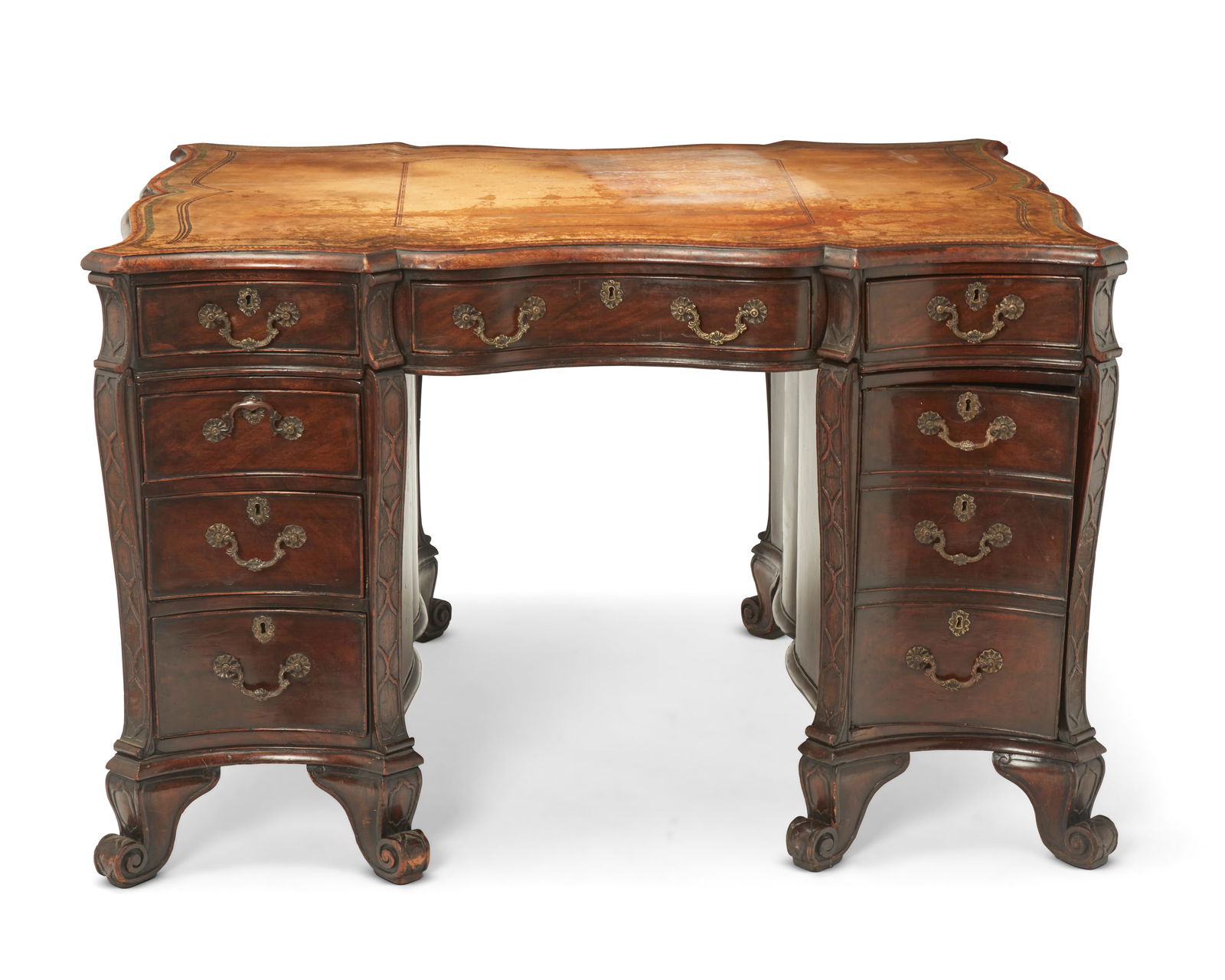 A George III-style partner's desk (1 of 8)