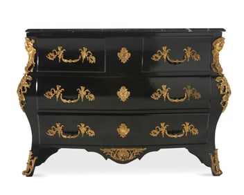 Louis XV-style bombe commode