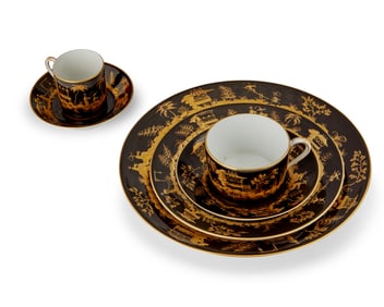 A Le Tallec for Tiffany & Co porcelain "Nuits de Chine" partial dinner service