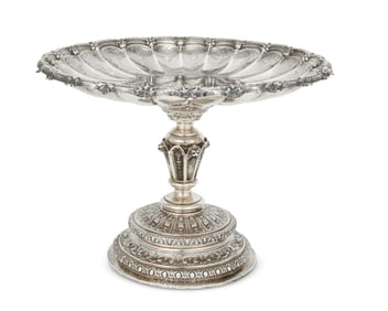A Victorian sterling silver tazza