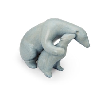 Loet Vanderveen (1921-2015), "Polar Bear and Baby," 2002