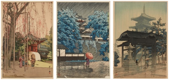 Three Japanese woodcuts