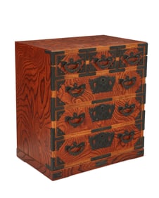 A Japanese Iwayado-style tansu chest