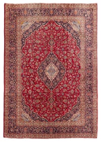 A Kashan rug