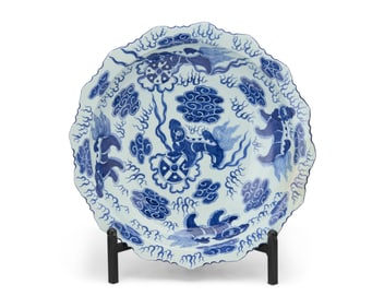 A Chinese blue and white porcelain bowl